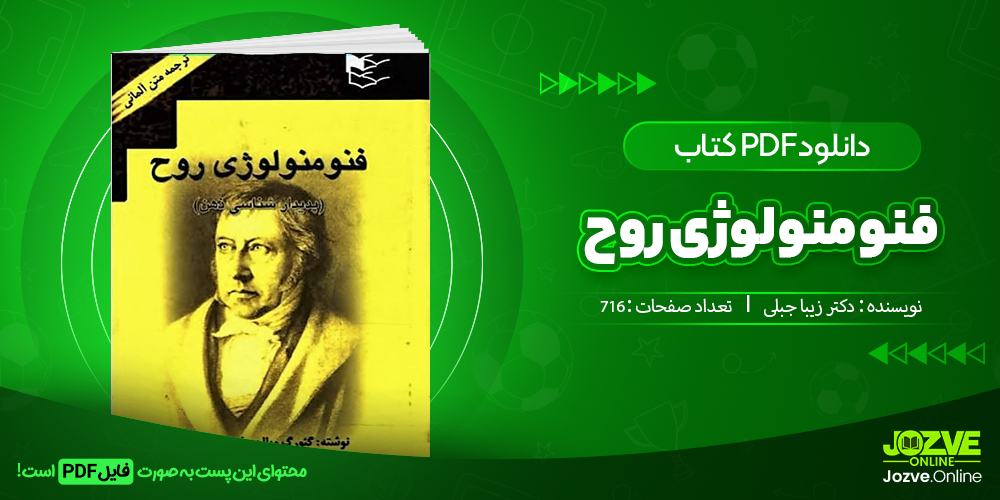 دانلود فایل داستان و رمان فنومنولوژی روح دکتر زیبا جبلی PDF